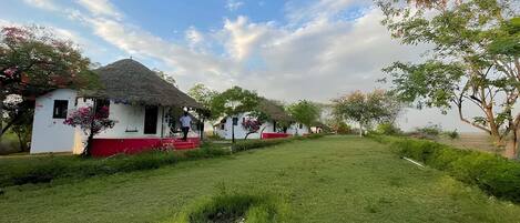 Façana frontal de l'allotjament