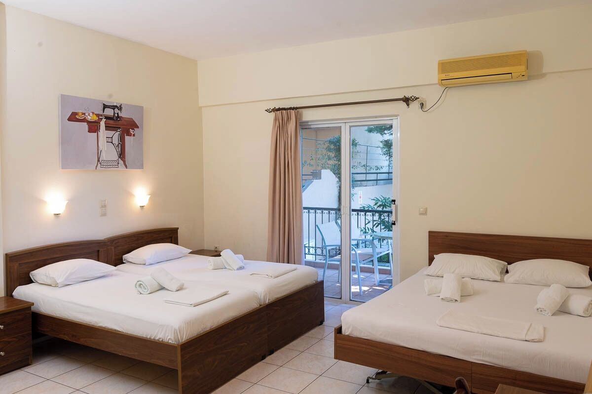 Quadruple Room, Balcony | In-room safe, iron/ironing board, WiFi (free)