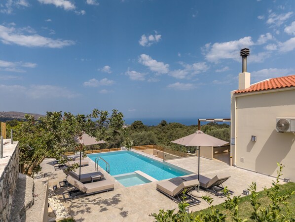 Villa, 3 Bedrooms, Private Pool, Sea View | Exterior - Athos Rural Villa (Rethymno)