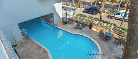 A heated pool