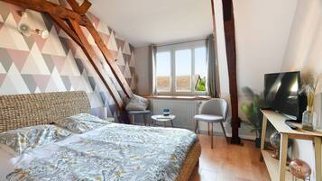 1 chambre, Wi-Fi, draps fournis