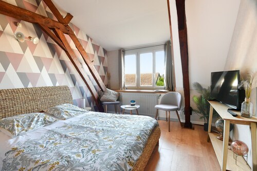 Bed and Breakfast 'À La Ferme 2 Pers' with Shared Terrace and Wi-Fi