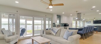 Riverfront Ruskin Home w/ Boat Dock, 1 Mi to Beach