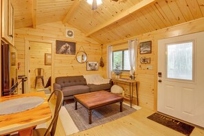 House (2 Bedrooms) | Interior - 15 Mi to Blue Ridge: Forested Cabin w/ Decks! (Blairsville)