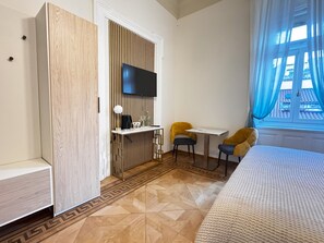 Deluxe Room, City View | Pillowtop beds, in-room safe, individually furnished, desk