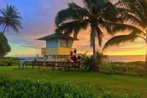 Beach nearby, white sand