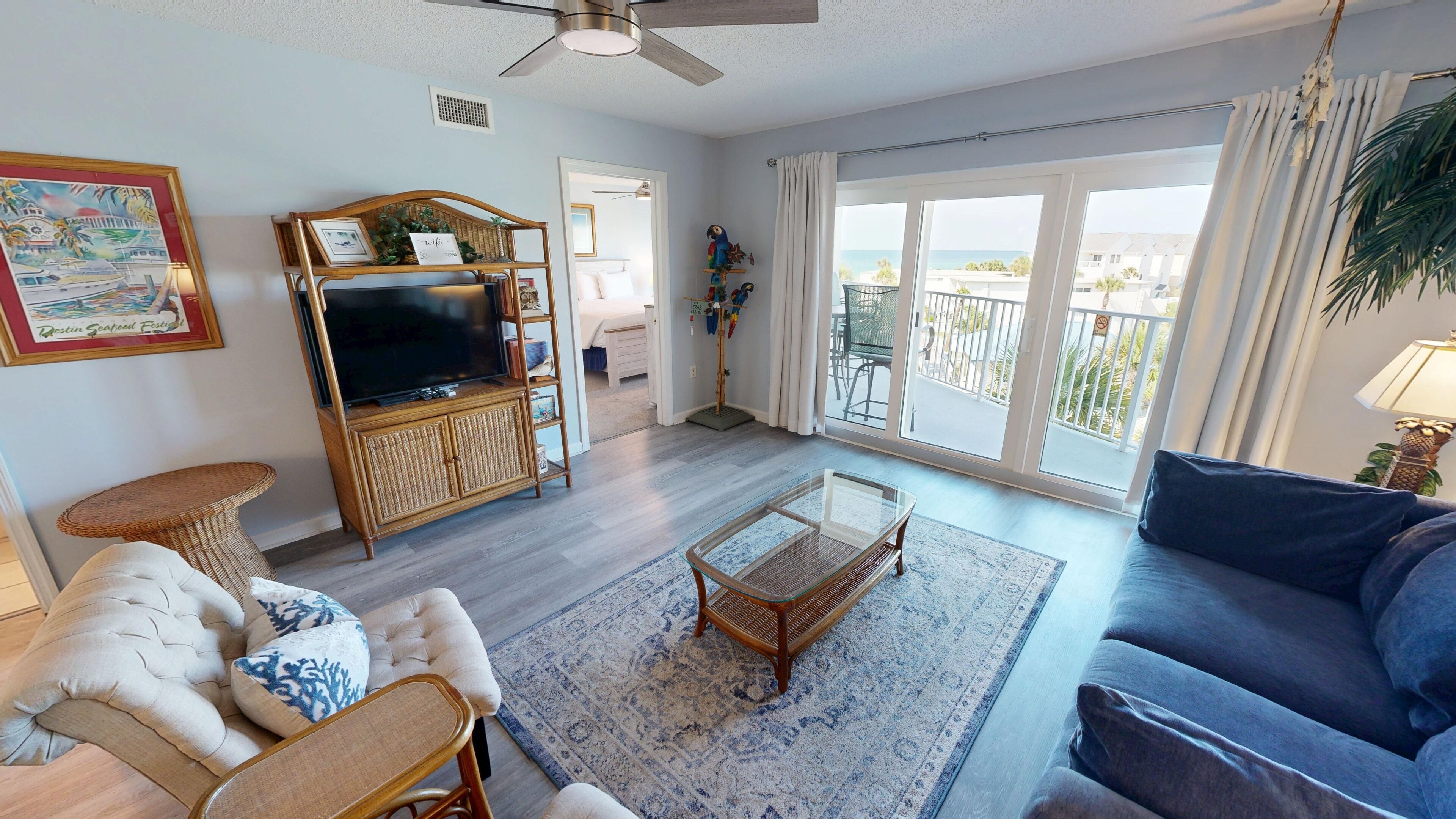 Condo, 2 chambres | Aire de séjour