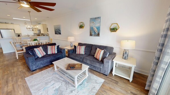 Condo, 2 Bedrooms | Living area | Smart TV