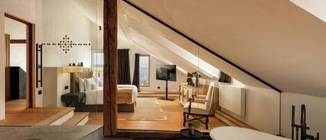 Chalet, Mountain View | Egyptian cotton sheets, premium bedding, minibar, in-room safe