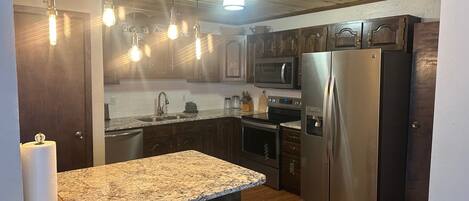 Oven, stovetop, dishwasher, toaster