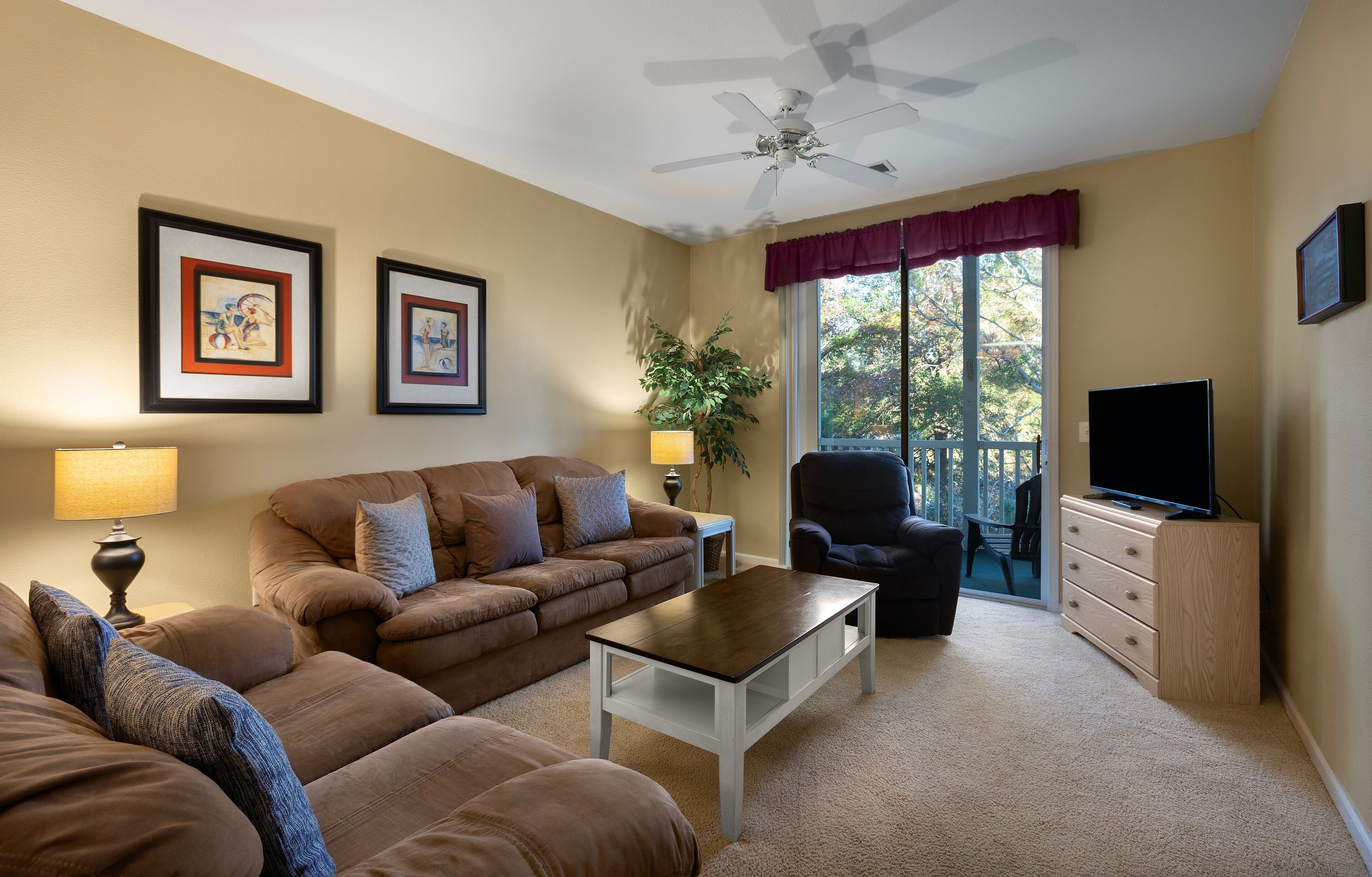 公寓客房, 2 間臥室 | 客廳