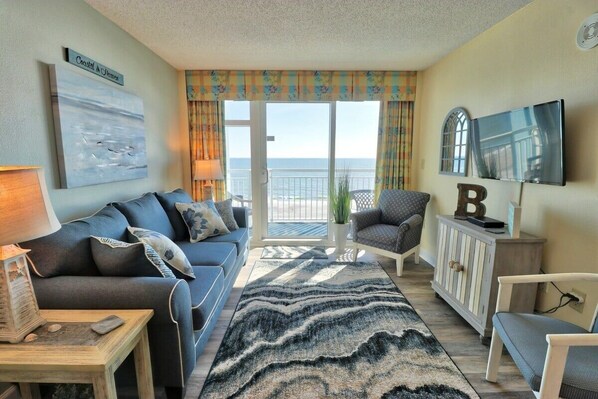 Condo, 2 Bedrooms | Living area - Holiday Sands South 411 2 Bedroom Condo (Myrtle Beach)