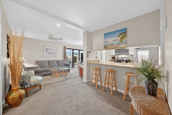 Condo, 2 Bedrooms | Living area - Ocean Bridge 1a2 2 Bedroom Condo (Myrtle Beach)