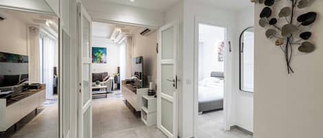 Apartment | 1 bedroom, laptop workspace, iron/ironing board, bed sheets