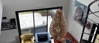 Cosy room in house with garden