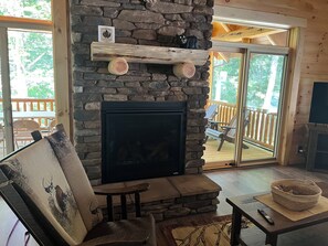 Smart TV, fireplace, video games