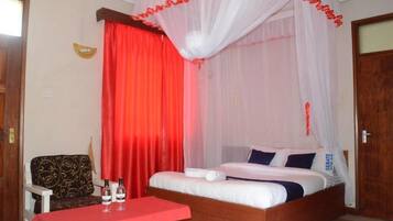 Free WiFi, bed sheets