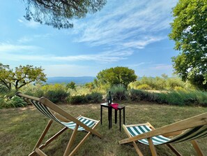 Terrace/patio - Podere Cellaino - An Authentic Tuscan Barn (Toscana)