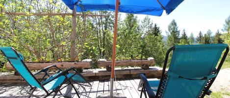 Cabin, Mountain View | Terrace/patio