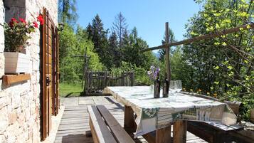 Cabin, Mountain View | Terrace/patio