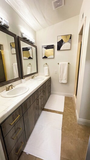 Handdoeken, zeep, toiletpapier