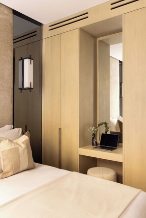 Leilighet | 1 soverom, skrivebord for bærbar PC, strykejern/-brett og sengetøy