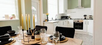 Enjoy a comfortable stay at Bowling Terrace. A stylish, spacious, centrally located home from home by Above Rubies in Central Skipton - The gateway to the Yorkshire Dales!