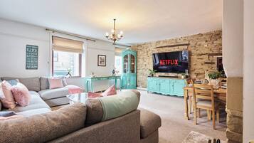 TV connectée, cheminée