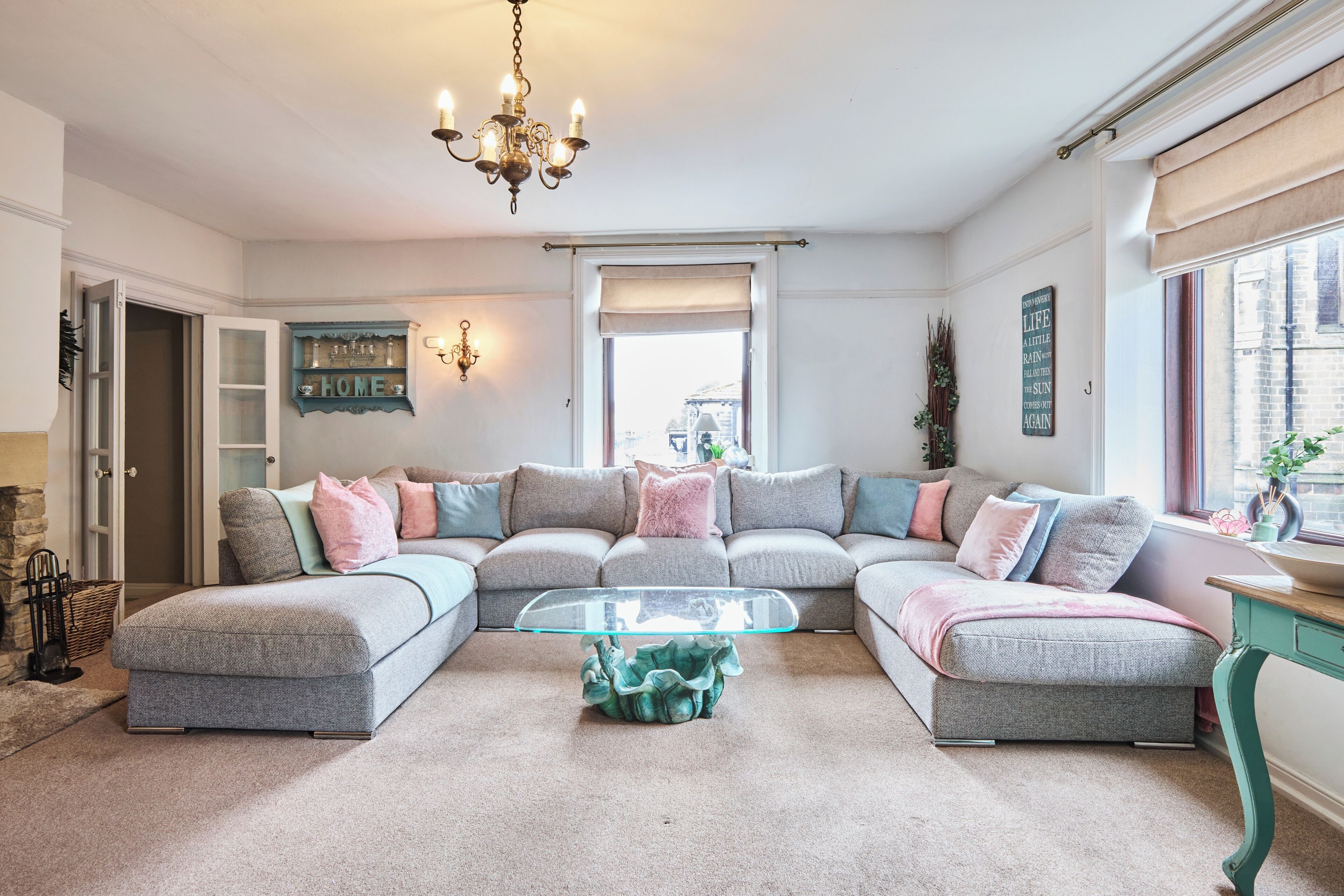 TV connectée, cheminée