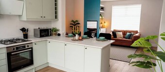 Enjoy a stylish, comfortable stay at Sawley Cottage, a beautiful, spacious, modern 2 bedroom house by Above Rubies in central Skipton - The gateway to the Yorkshire Dales!