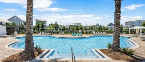 Et oppvarmet basseng