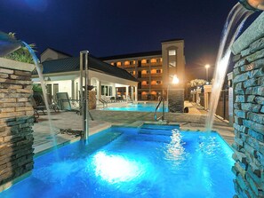 A heated pool