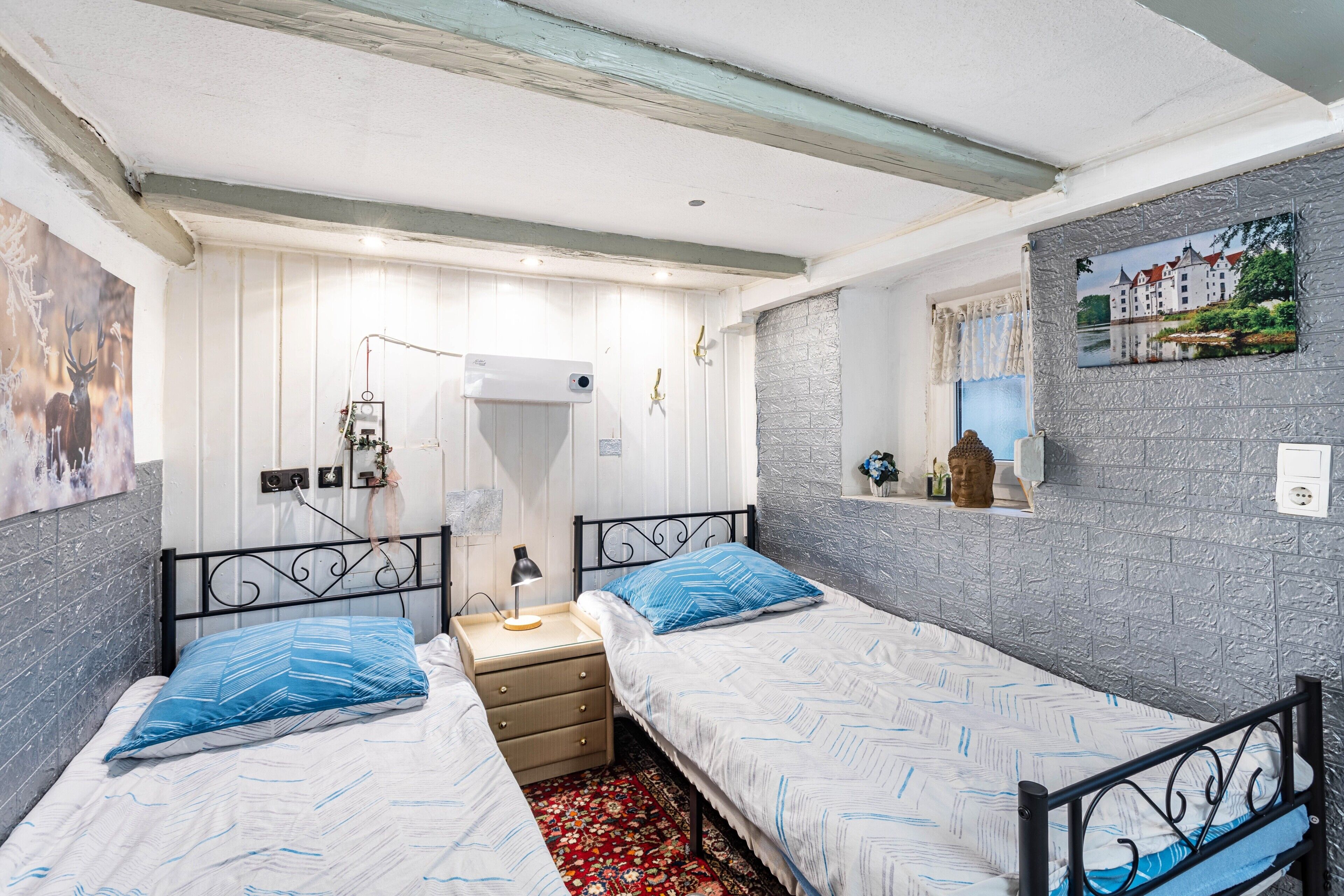 2 多间卧室、WiFi、床单