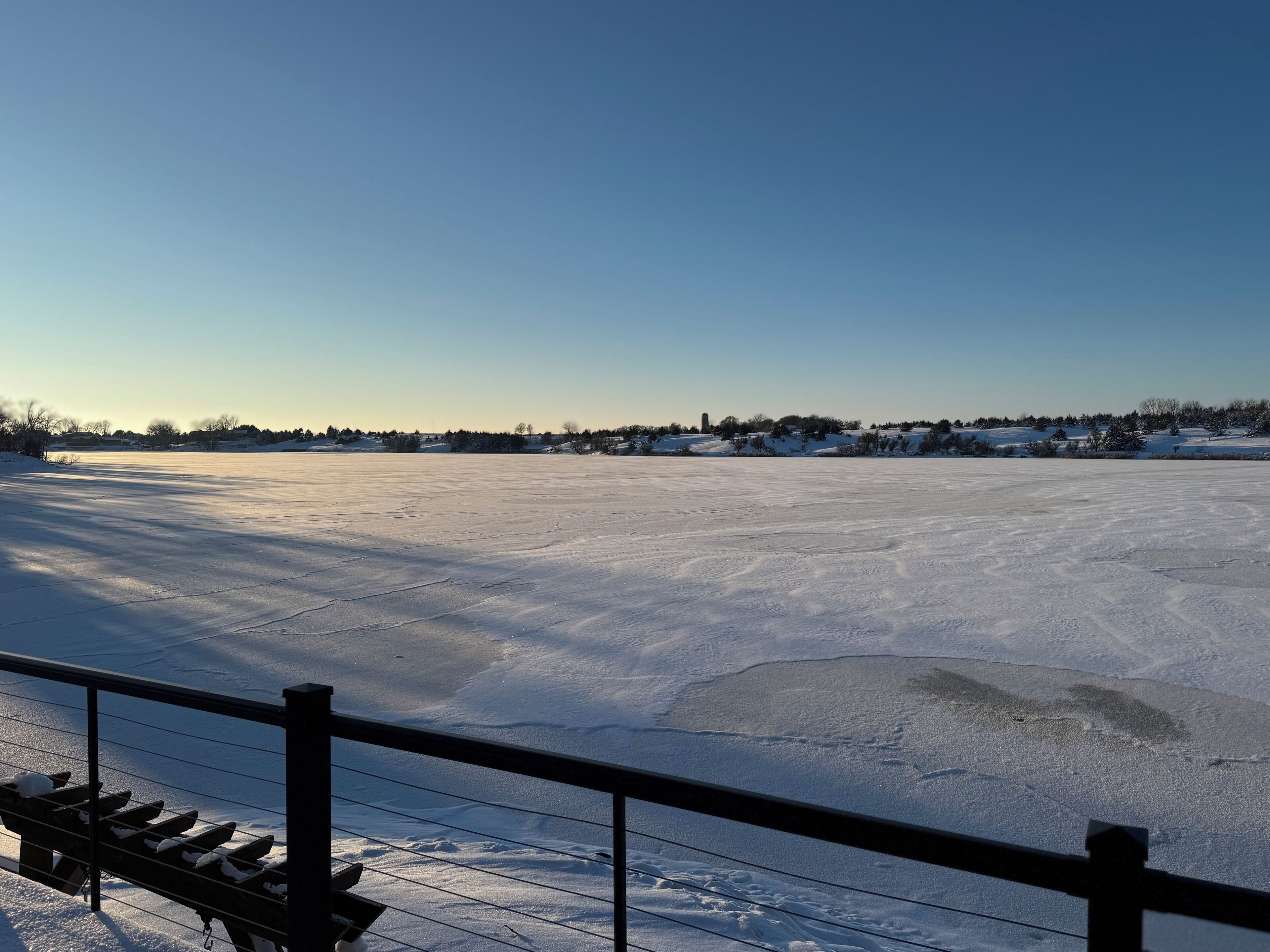 Winter view from the deck