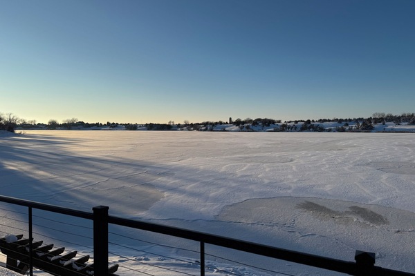 Winter view from the deck
