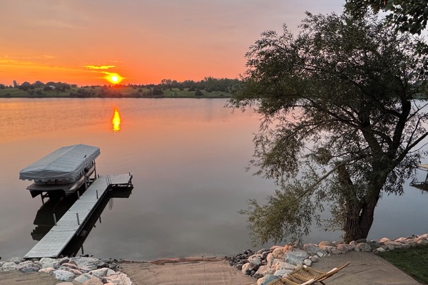Lakefront view from the deck