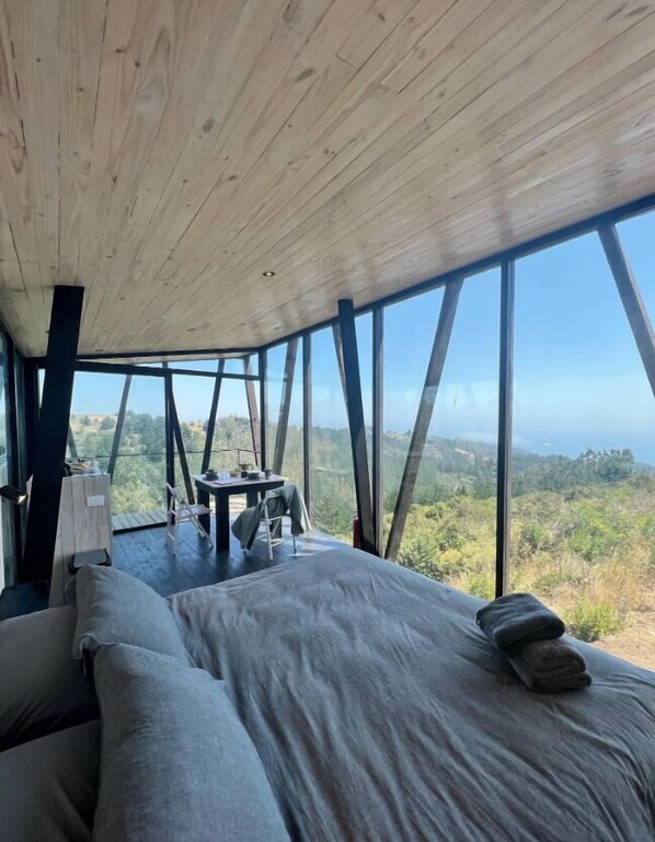 Casa de campo Confort, vista parcial al océano | Cortinas blackout y wifi gratis 