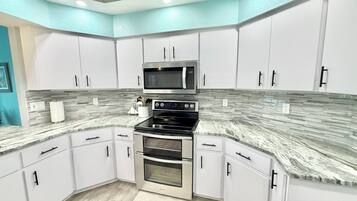 Microwave, oven, stovetop, dishwasher