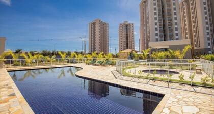 Apartment for up to 6 people in a condominium with a swimming pool