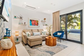 Superior-Apartment, 1 King-Bett, Erdgeschoss | Wohnzimmer