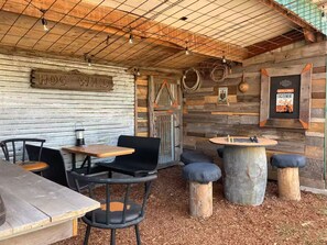 Outdoor dining - Comfortable cabin with so much to offer! (Seeley Lake)