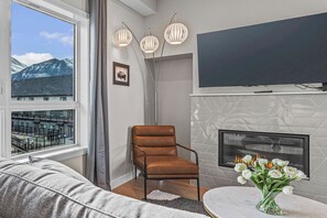 TV connectée, cheminée