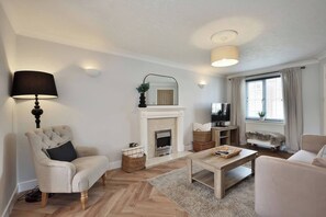 TV connectée, cheminée