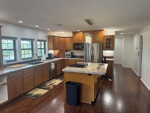 Microwave, oven, stovetop, dishwasher