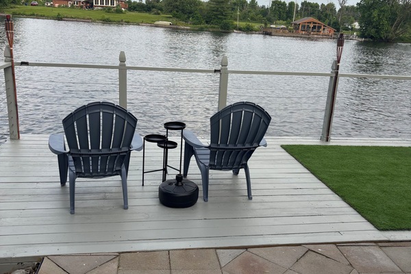 Water views from our deck