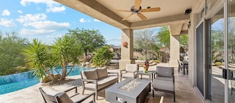 Desert Mirage Retreat | Luxe Pool, Hot Tub, Views & Chic Comfort