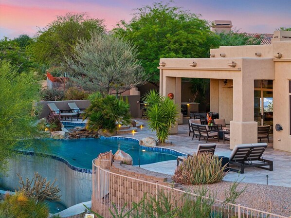 Pool - Desert Mirage Retreat | Luxe Pool, Hot Tub, Views & Chic Comfort (Scottsdale)