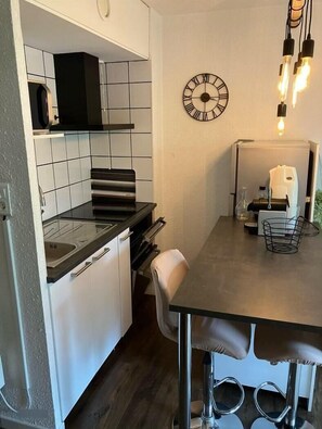 Fridge, microwave, oven, dishwasher - 100m from shops, 1st floor, balcony, parking, tv, ski locker, 34m², Valloire (Valloire)