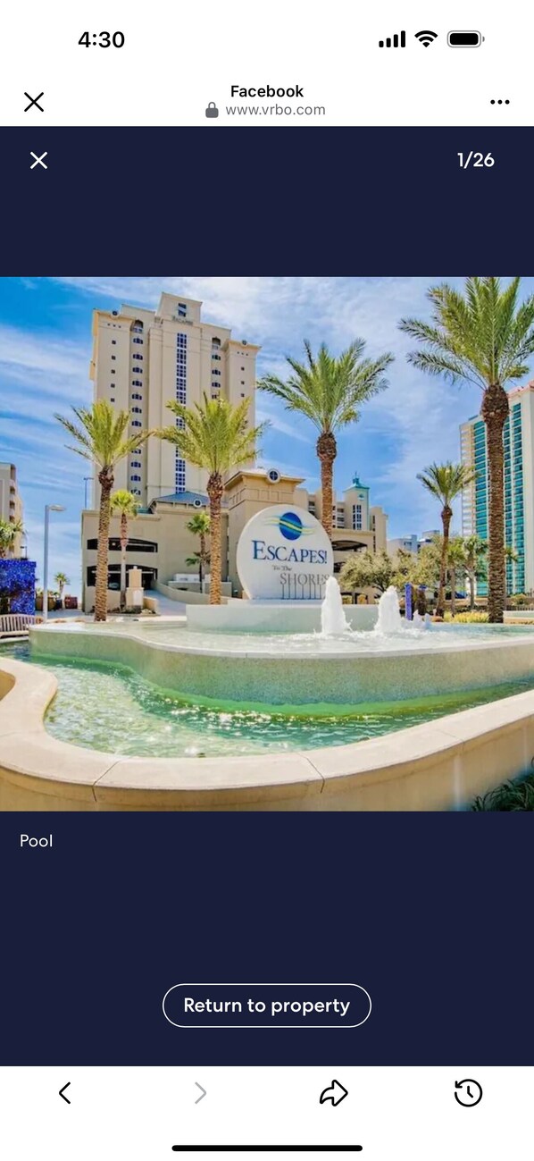 Pool - Charming 1-bedroom condo in fantastic Orange Beach with fitness room, AC (Orange Beach)