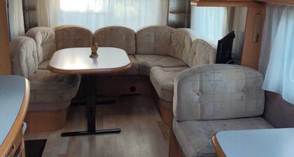 Nele caravan at Waldcamping-Lausitzer-Seenland